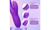 Rabbit Tapping Vibrator Dildo G Spot Vibrator with 7 Flapping Modes Sex Toys