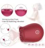 The Rose Women Rose Sucking Vibrator Sex Toy 10-Speed G-spot Massager Clit