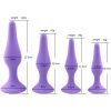 Sex Shop Purple and Black 4pcs/set 4Size Silicone Anal Plug Anal Massage Stimulate Insert Anus Adult Game Sex Toy